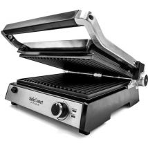 Safecourt Kitchen - 3-in-1 contactgrill - Broodrooster - Verwijderbare platen - 180 °C grill - RVS