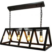 Brilliant hanglamp Matrix zwart staal 4xE27