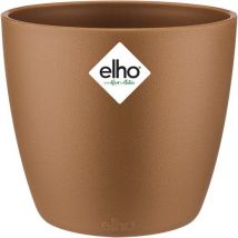 Elho Brussels Rond Mini 10.5 - Bloempot voor Binnen - Ø 11.0 x H 9.7 cm - Fluweel Goud