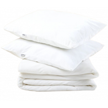 Sjumo Silky Smooth Dekbedovertrek – Fresh White – 140 x 220 cm
