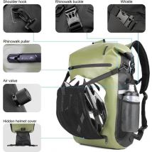 Fietstas - Rugzak - Schoudertas - Schooltas - Groen - waterafstotend 22L