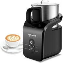 Safecourt Kitchen - Melkopschuimer digitaal - Uitneembare kan - 4-in-1 - BPA-vrij - Zwart - 400 ML