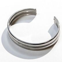 Laura Ferini Dames Armband Strati Zilver - Zilverkleurige Bangle - 18K Witgoud Verguld - Sieraad - Accessoires - Sieraden - Dames Armbandje