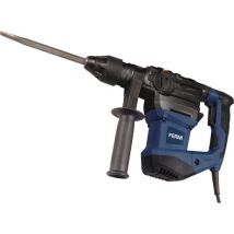 FERM Pneumatische Boorhamer - HDM1037 - 6 Joule - 1500W - Instelbaar Toerental - 3M Kabel - Inclusief 3 SDS-boren & 2 SDS Beitels