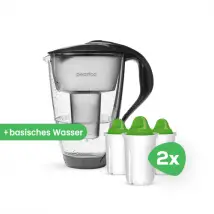 PearlCo Glas-Wasserfilter inkl. 6 Filterkartuschen