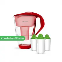 PearlCo Glas-Wasserfilter inkl. 3 Filterkartuschen