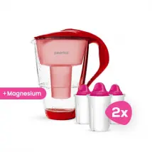 PearlCo Glas-Wasserfilter inkl. 6 Filterkartuschen