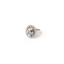 Anello a fiore diana - bianco - Sodini Bijoux