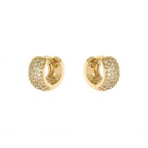 Piccoli orecchini a cerchio ampio Malibù - oro - Sodini Bijoux