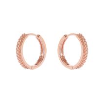 Orecchini veretta di cristalli Malibù - oro rosa - Sodini Bijoux