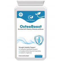Bone Support Supplement for Bones & Mobility Support – With Calcium, Vitamin D3, K2, Magnesium, Zinc & Boron for Joint Health