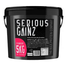 5kg Mass Gainer Protein Powder Strawberry - Serious Gainz - The Bulk Protein Company
