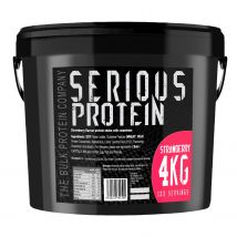 4kg Whey Protein Powder Strawberry - Serious Protein - The Bulk Protein Company