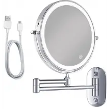 Make-Up Spiegel - Oplaadbaar - Chroom