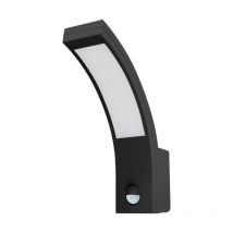 Applique Murale LED Extérieur 10W Noir avec Détecteur de Mouvement - Blanc Neutre 4000K - 5500K - SILAMP
