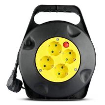 Enrouleur Électrique 10M 4 prises 3G 1.5mm2 - SILAMP