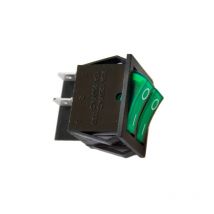 Interrupteur Double 15A 250V Vert - SILAMP