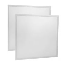 Panneau LED UGR<19 36W 60x60cm (Pack de 2) | Éclairage pour Bureau - Blanc Neutre 4000K - 5500K - SILAMP