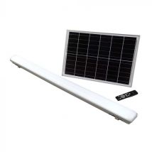 Réglette Solaire LED 120cm 18W IP65 CCT (Panneau Solaire + Télécommande Inclus) - 3000K/4000K/6500K - SILAMP
