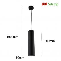 Lampe suspendue LED 10W IP44 - Blanc Neutre 4000K - 5500K - SILAMP