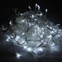 Guirlande LED Rideaux 140LED 220V 3m IP44 8 modes - Blanc Froid - SILAMP