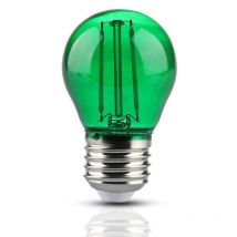 Ampoule LED E27 Filament 2W G45 Vert - SILAMP