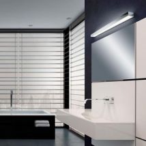 Applique Murale LED SMD 9W IP44 Noir - Blanc Neutre 4000K - 5500K - SILAMP