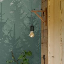 Applique Murale Bois Naturel 22cm pour Ampoule E27 - SILAMP