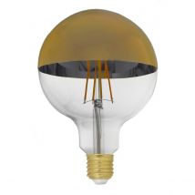 Ampoule LED E27 Filament Dimmable 8W G125 Globe Reflect Or - Blanc Chaud 2300K - 3500K - Blanc Chaud 2300K - 3500K - SILAMP