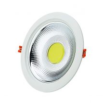 Spot LED Encastrable COB Rond 30W Ø228mm - Blanc Froid 6000K - 8000K - SILAMP