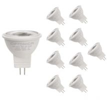 Ampoule LED GU4 / MR11 3W 12V (Pack de 10) - Blanc Chaud 2300K - 3500K - Blanc Chaud 2300K - 3500K - SILAMP