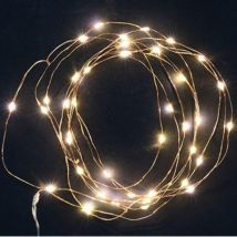 Guirlande Lumineuse Nano LED 4.30M 40LED IP20 (piles non incluses) - Blanc Chaud 2300K - 3500K - SILAMP