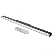 Kit Profilé LED sur Rail Magnétique 48V 20W Dimmable Noir + Télécommande - Blanc Neutre 4000K - 5500K - Blanc Neutre 4000K - 5500K - SILAMP