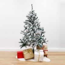 Sapin Enneigé Artificiel Luxe Vert 150cm avec 276 têtes - SILAMP