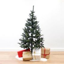 Sapin Artificiel Réaliste Vert 150cm avec 400 têtes, pied métal - SILAMP