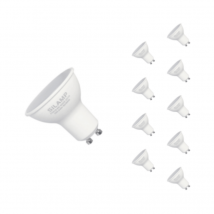 Ampoule LED GU10 6W 220V SMD2835 PAR16 10LED 100° (Pack de 10) - Blanc Neutre 4000K - 5500K - Blanc Neutre 4000K - 5500K - SILAMP