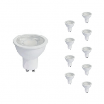 Ampoule LED GU10 8W 220V PAR16 COB (Pack de 10) - Blanc Chaud 2300K - 3500K - Blanc Chaud 2300K - 3500K - SILAMP