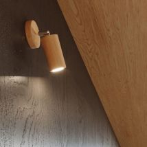 Applique Murale Orientable Bois pour Ampoule GU10 - SILAMP