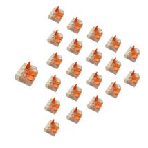 Borne de raccordement à levier 3 entrées (Pack de 20) - SILAMP