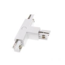 Connecteur LED en T pour Rail Triphasé Blanc - SILAMP