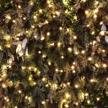 Guirlande Stalactites LED 220V 3M IP44 180 LED - Blanc Chaud (transfo et télécommande inclus) - SILAMP