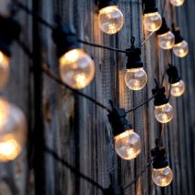 Guirlande Guinguette LED 10M IP44 pour 10 ampoules E27 (non fournies) - SILAMP