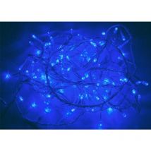Guirlande LED 220V 12M IP44 240 LED - Bleu avec minuteur (+transfo) - SILAMP