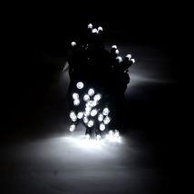 Guirlande LED 220V 5M IP44 50 LED raccordable (+connecteur) - Blanc Froid 6000K - 8000K - SILAMP