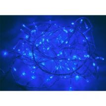 Guirlande LED 220V 6M IP44 120 LED - Bleu avec minuteur (+transfo) - SILAMP