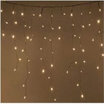 Guirlande LED Rideaux 220V 6M IP44 360 LED - Blanc Chaud (+transfo) - SILAMP