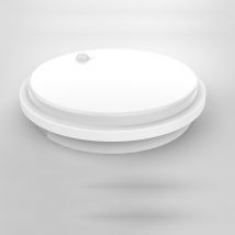 Hublot LED Extérieur Rond 10W IP54 Blanc avec détecteur de mouvement - Blanc Neutre 4000K - 5500K - SILAMP