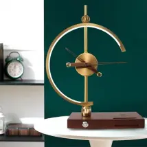 Lampe de Chevet Design Horloge avec Chargeur Sans fil - 3000K/4000K/6500K - SILAMP