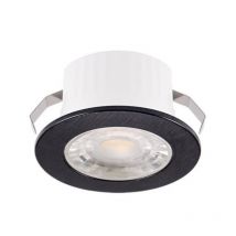 Mini Spot LED Encastrable 3W 38° Rond Noir SMD - Blanc Neutre 4000K - 5500K - SILAMP