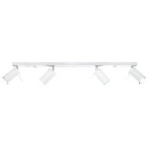 Plafonnier Spot Orientable Blanc pour 4 Ampoules GU10 - SILAMP